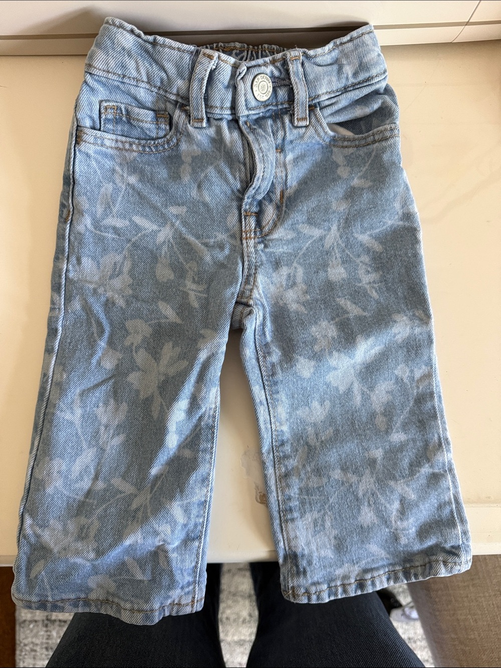 GAP Light Blue Floral Print Jeans